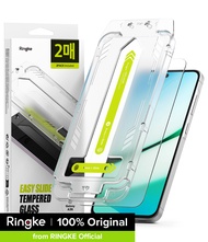 Ringke Easy Slide Tempered Glass [2 Pack] เข้ากันได้กับ [Samsung Galaxy A36] Screen Protector พร้อมเ