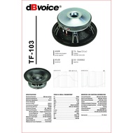 Dbvoice TF 103/TF103 ORIGINAL 10INCH Component SPEAKER