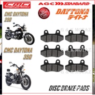 CMC DISC BRAKE PADS SCOOTER DAYTONA 250 DAYTONA 350 BLACK QUALITY G&K