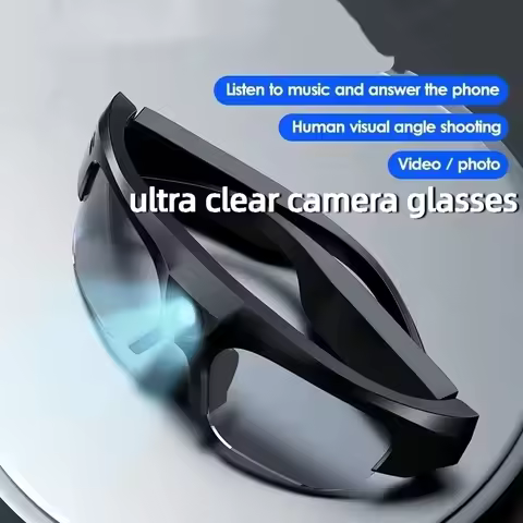 6KHD AI Smart Glasses 800W Pixel Camera Bluetooth Call Voice Assistant Stereo Music Player Translate