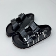 birkenstock × maison valentino 勃肯 聯名款 黑色 拖鞋 涼鞋 平底鞋 勃肯鞋 涼拖鞋