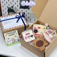 Cute Black Cat Ceramic Mug Gift Set Full Accessories Meaningful Birthday Gift Box COOC09