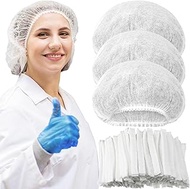 Yahenda 1000 Pcs Disposable Bouffant Caps Bulk 21 Inches Disposable Caps for Hair Elastic Dust Cap H