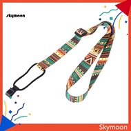 Skym* Adjustable Colorful Printing Ukulele Strap Belt with Hook Guitar Accessories