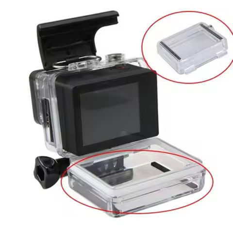 for Gopro Accessories LCD Display Screen Bacpac Battery Waterproof Housing Case Backdoor Cover For G