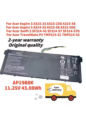 AP19B8K Laptop Battery For Acer Aspire 3 A315-23 Aspire 5 A514-53 Swift 3 SF314-42 TravelMate P2 TMP