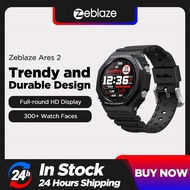 New Zeblaze Ares 2 Rugged Fashion Smartwatch 50M Waterproof Long Battery Life HD Color Dispaly Smart Watch For Ios Phone