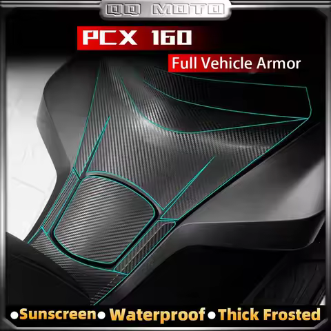 Motorcycle Refitting Sticker Carbon Fiber Frosted Full Vehicle Armor Body Protection Decal For PCX16
