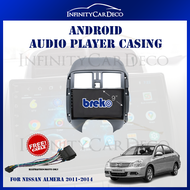 Nissan Almera 2012-2015 9" Android Player Dashboard Audio FM Radio Casing Frame
