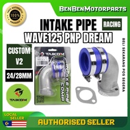 TAIKOM INTAKE PIPE CARBURETOR CUSTOM PANJANG WAVE125 EX5 WAVE100 CLASS1 24MM 28MM