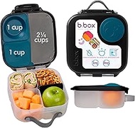 b.box Snack Box, Mini Bento Lunch Box with 2 Leak-proof Compartments, Ideal for Toddlers, Children's