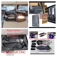 Winglet mirror + lamp R25 Ninja 250 fi Carburetor Cbr 150R 250RR 250R R15 ZX 10R ZX10 ZX25 25R R1 ZX