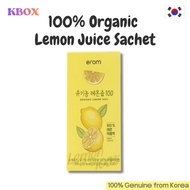 Erom 100% Organic Lemon Juice Sachet Pure & Fresh Lemon Juice | No Preservatives, No Additives