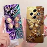 For Oppo F31 Pro 5G Case CPH2763 Stylish Butterfly Painted Cover Soft Silicone Case For Oppo F31 Opp