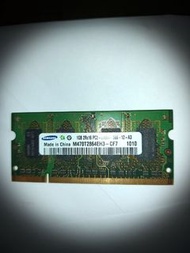 手提電腦用 Samsung DDR2 RAM Module 1GB  for Notebook Computer/Netbook