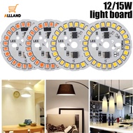 12/15W Driver-free LED Light Board/ Low Voltage Light Source Board DC White Warm Light/ DIY Home Round Spotlight Panel