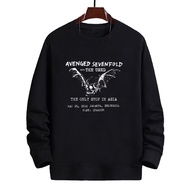 Crewneck Avenged Sevenfold Band & The Used Tour A7X BAND Sweater Cotton Fleece Material