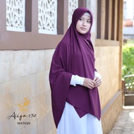 Alifa 150 | Jilbab Hijab Segi Empat Syari Panjang Lebar Jumbo Tebal Polos Murah Wolfis Premium