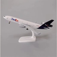 Airplane Model 20cm Air Fedex Express Airlines MD MD-11 Metal Alloy Model Plane Kits To Build With W