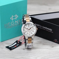 Jam Tangan Wanita Hegner 5031 Original Chrono Aktif Stainless Steel