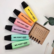 Highlighter Pen M&G Pastel Colors Focus On Sweet Colored Text (1 Pen)
