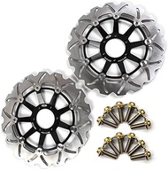 Arashi Front Brake Discs Rotors + Mounting Bolts Screws for Honda CBR900RR 1992-1993 / XL1000V VARAD