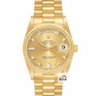 【大眾名錶】ROLEX 勞力士 18238 Day-Date 18K金 6.9T鑽面 錶徑36mm W字頭 自動上鍊 G213