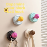 Dopamine Suction Cup Ball Hook Kitchen Storage Door Back Entrance Hook Bathroom Hook Non-Slip Suctio