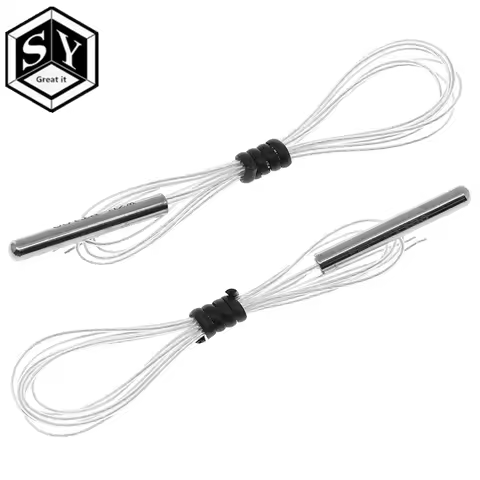 PT100 Platinum Resister Temperature Sensor Waterproof Temp Probe -20~450 Celsius Insulated Shielding