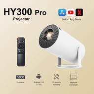 HY300 Pro Mini Projector Portable Android 13.0 2+16G Smartphone Same Screen HD 1080P Wireless Blueto