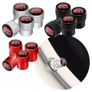 4Pcs/Set Car GTI Emblem Wheel Tire Valve Cap Tyre Rim Stem Valve Cover For Volkswagen VW Golf Polo T