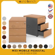 M33 Euro Bench - Office Mobile Pedestal - Cabinet - 3 Drawer - 3 Laci Mudah Alih - 办公室 - 柜子