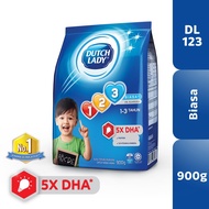DUTCH LADY GUM 123 Years Plain Chocolate Honey Flavour (900G x 1)