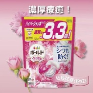 ARIEL - 日本P&amp;G Bold 4D炭酸機能強洗淨2倍消臭柔軟香氛洗衣球 36顆 [平行進口] 牡丹花香 (粉紅)