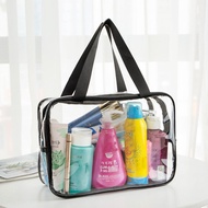 Taiwan Ready Stock Travel Cosmetic Bag Large Capacity Storage Transparent Toiletries Bath Portable W