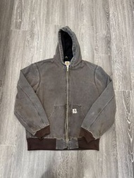 Carhartt J25 Hooded Jacket distressed brown 衛衣外套  j97 j130