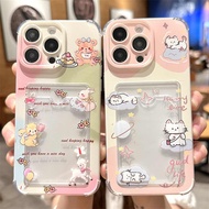 REDMI HP Overseas Cute Cat Card Holder Silicone Aesthetic Casing Redmihp F7 C85 15T Pro 15C A5 A3 No