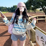 cute knitwear knitwear woman baggy knitwear woman plus size New Year One-Shoulder Sweater - Stylish 