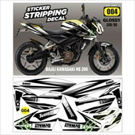 KAWASAKI Decal pulsar/bajaj ns 200 striping ns pulsar bajaj sticker bajajkawasaki/pulsar ns lis acce