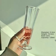 TENGYAGAO | Retro Engraved Diamond Glass Goblet