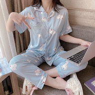 Pajamas Women's Cardigan baju Tidur Wanita Cantik Dan Murah