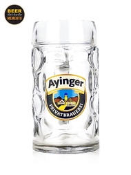 แก้วเบียร์เยอรมัน Ayinger Oktoberfest 1 ลิตร อัยยิงเงอร์ อ็อกโทเบอร์เฟสต์ สำหรับ Lager นำเข้า