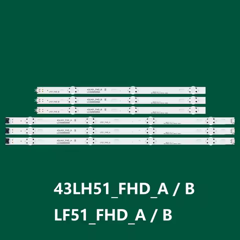 LED strip For COB 43LF51 FHD Rev02 A/B-TYPE HC430DUN-ABVX1 43LH510V 43LH510N 43LH516A 43LH573T 43LH5