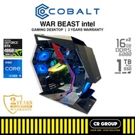 COBALT WAR BEAST INTEL/5070 - i5-14400F/Ultra 7-265F - RTX4060/5070Ti - 32GB/64GB RAM - 1TB/2TB SSD 