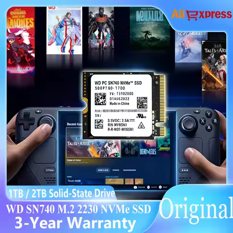 WD SN740 2TB 1TB 2230 M.2 NVMe Solid State Drive PCIe 4.0 SSD For Steam Deck Rog Ally GPD Surface La
