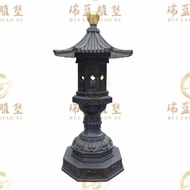 W-6&amp; Cast Iron Oil Lamp Large Incense Burner Temple Antique Cast Copper Large Oil Lamp and Buddha Lamp Decoration Taoist