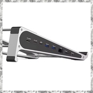 [I O J E] USB C MST HDTV DP 4K 60Hz Hub Docking Station 7 Port Laptop Hub Adapter Aluminum Stand Typ