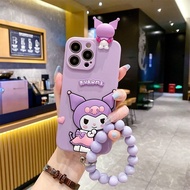 Huawei Y9 7i Y9S Y7a Y9a P50 Nova Y61 Y70 Y90 9 7 10 SE 8i 3i 2 Lite 5T Honor X7a 50 Lite P30 Pro สร้อยข้อมือ Kuromi Papa Soft Y6p