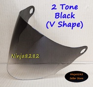Side Cover & Visor Helmet Xdot G518 / G518B (Clear / Smoke / Dark Tinted / Rainbow / Chrome / Gold /