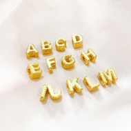 16k Gold BD Letter Charm Bracelet